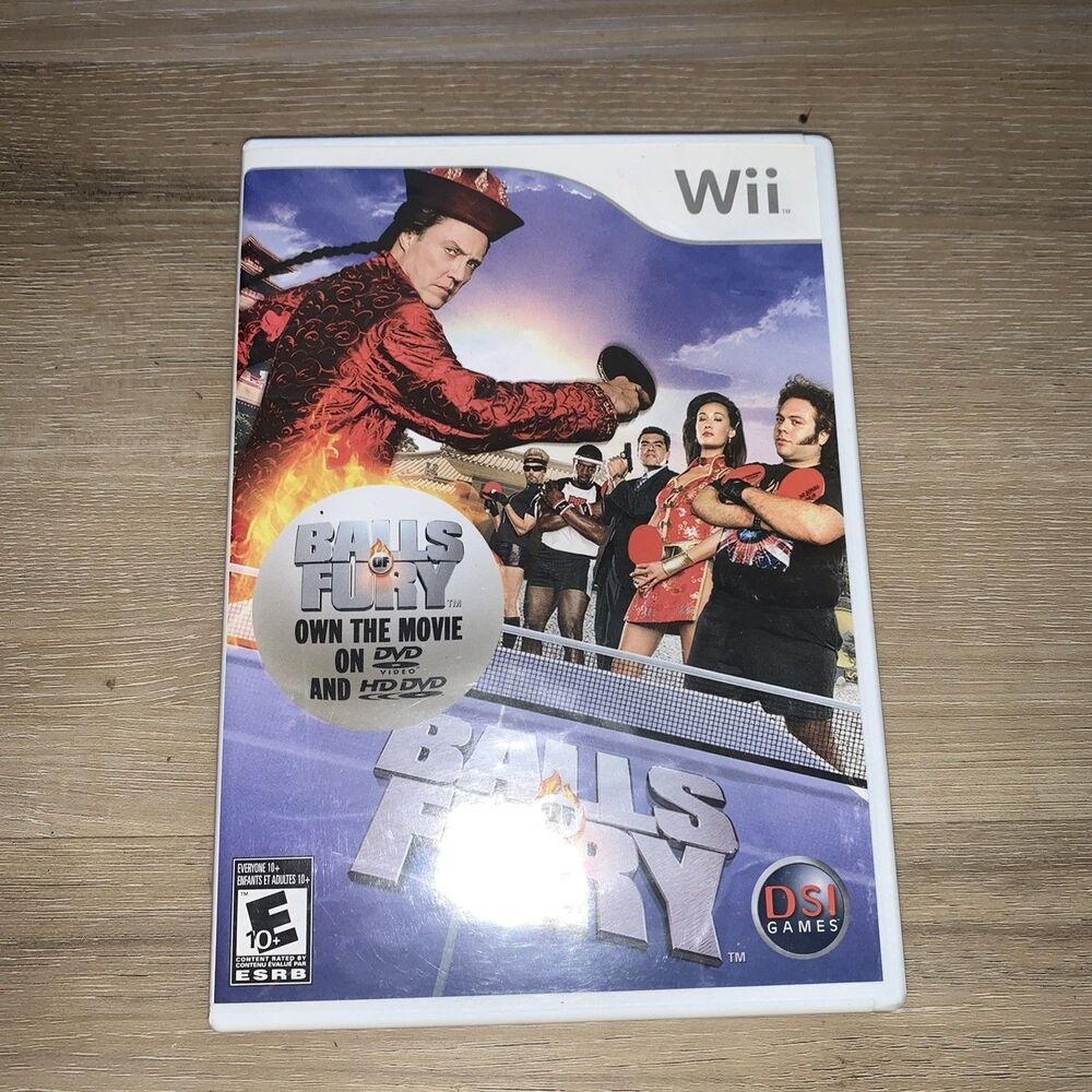 Balls of Fury Nintendo Wii! Ping Pong Table Tennis Fun! EUC